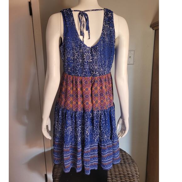 Maurices Boho Sundress Sz L Fit & Flare 27" Aztec Indie Coastal Beach Vacation - Picture 5 of 11